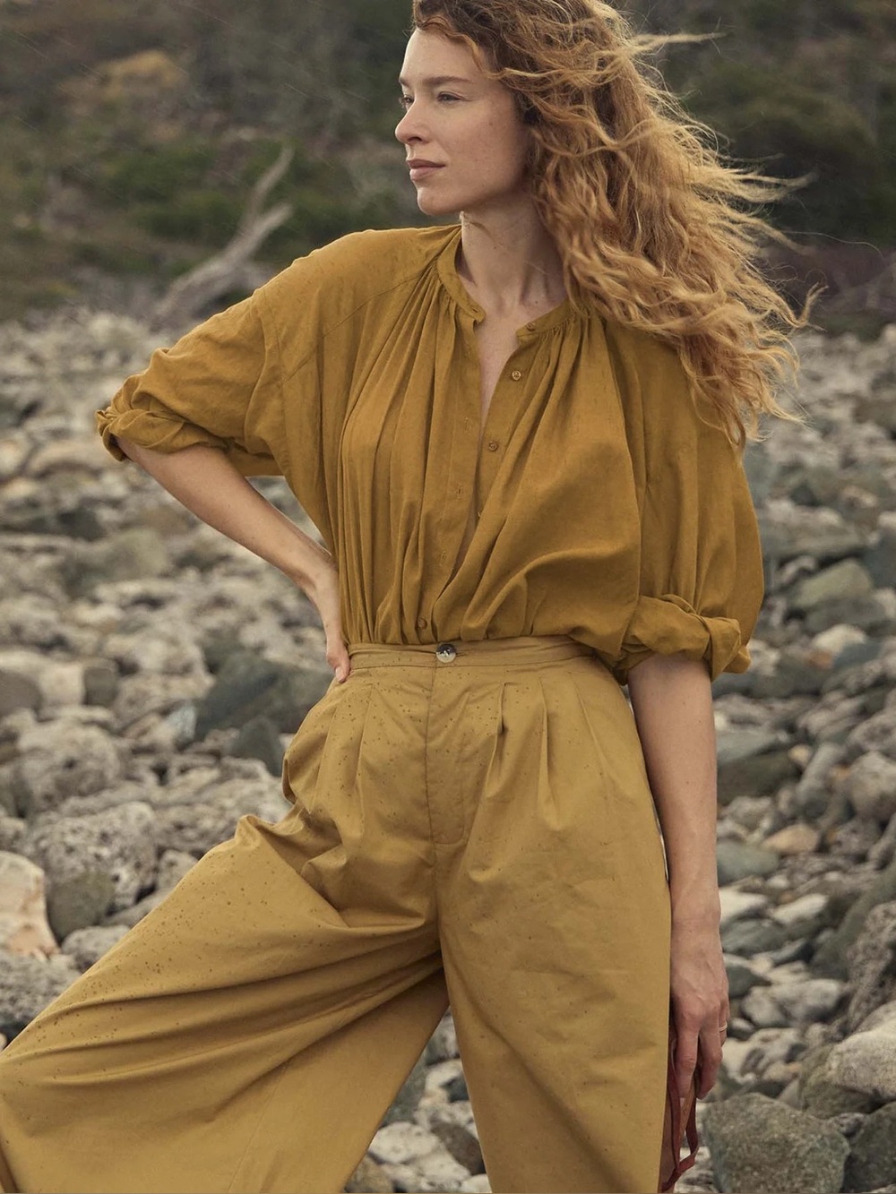 Doen Jane Blouse in Golden Willow
